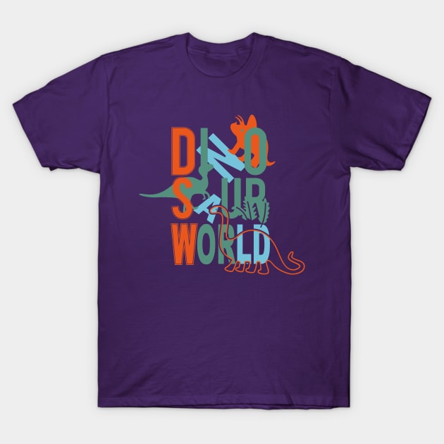 Dinosaurs Art T-Shirt by WorldDinosaurs